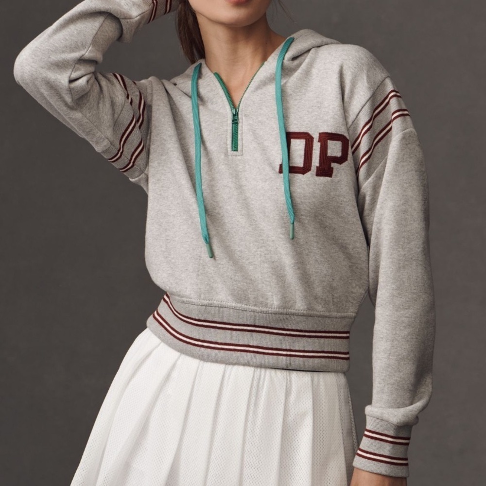 Anthropologie Drawstring Long Sleeve Hoodie Size Medium/Daily Practice - Picture 9 of 12